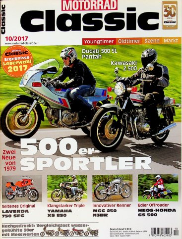 Deckblatt Motorrad Classic (10/2017)